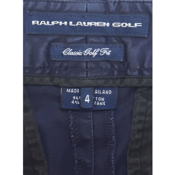 RALPH LAUREN GOLF Classic Chino Golf Fit Pants Mid Rise Blue Tapered Fit Size 4 - Picture 5 of 8
